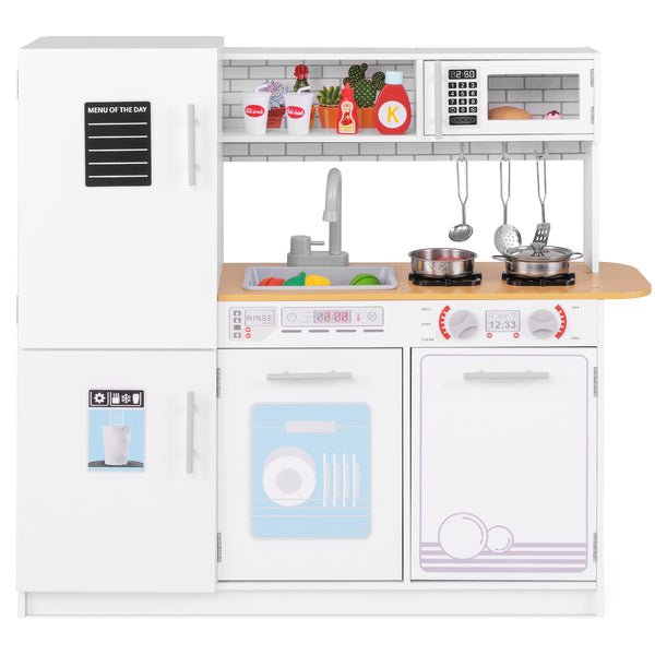 Toddler Pretend Play Kitchen Toy with Stove for 3+ Boys and Girls