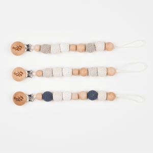 Boys Handmade Crochet Beads Pacifier-clips