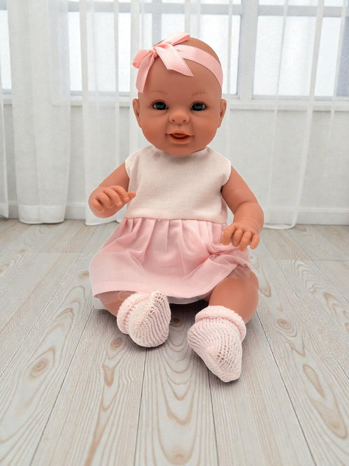 Bebenita 18" Baby Girl Doll | Unscented & Fully Clothed