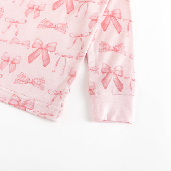 Pink Bows (Long Sleeve PJ)
