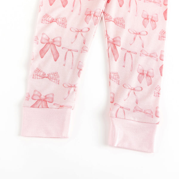 Pink Bows (Long Sleeve PJ)