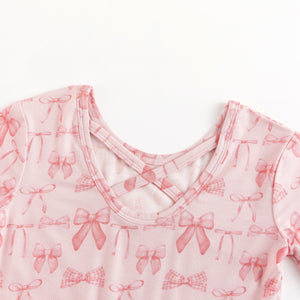 Pink Bows (Twirl Dress)