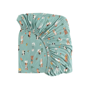 Puppy Egg Hunt (Crib Sheet) - Aquamarine