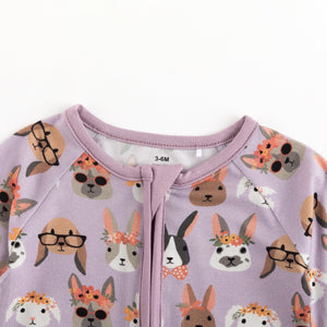 Midsummer Bunnies (Convertible Zip Footies)