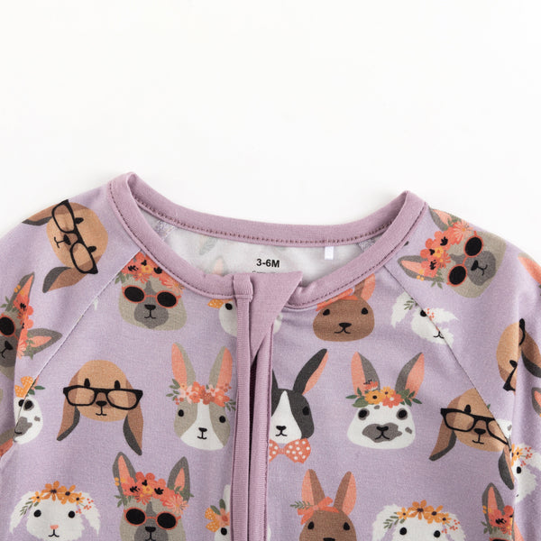 Midsummer Bunnies (Convertible Zip Footies)
