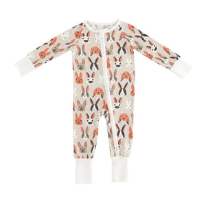 Bunny Crew (Convertible Zip Footies)