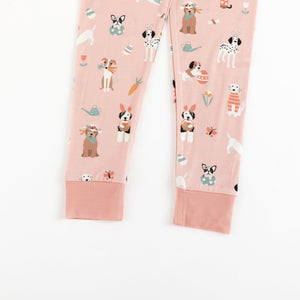 Puppy Egg Hunt (Long Sleeve PJ) - Pink