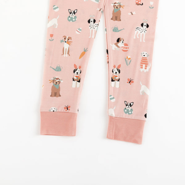 Puppy Egg Hunt (Long Sleeve PJ) - Pink