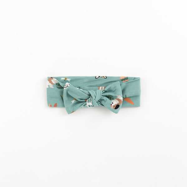 Puppy Egg Hunt (Bow Headband) - Aquamarine