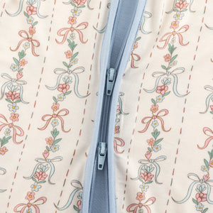 Bow Blossom (Convertible Zip Footies)