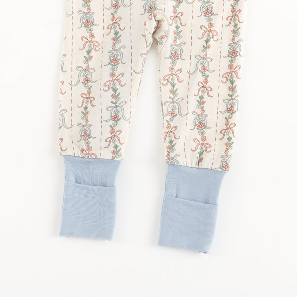 Bow Blossom (Convertible Zip Footies)