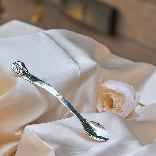 Sterling Silver Elephant Baby Feeding Spoon by Krysaliis