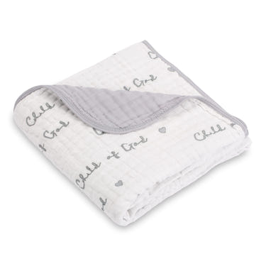 Cotton Muslin Child of God Quilt for babies - soft, breathable, and perfect for cozy naps and playtime.