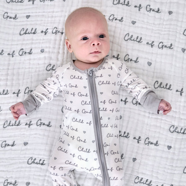 Child Of God Zipper One Piece Pajama