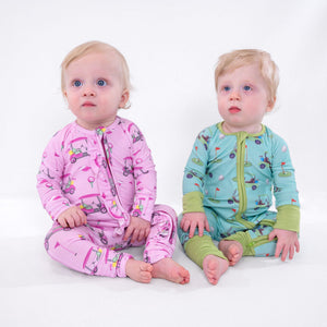 Golf A Round Zipper One Piece Pajama