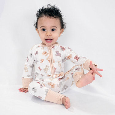 Bear Hugs Zipper One Piece Pajama