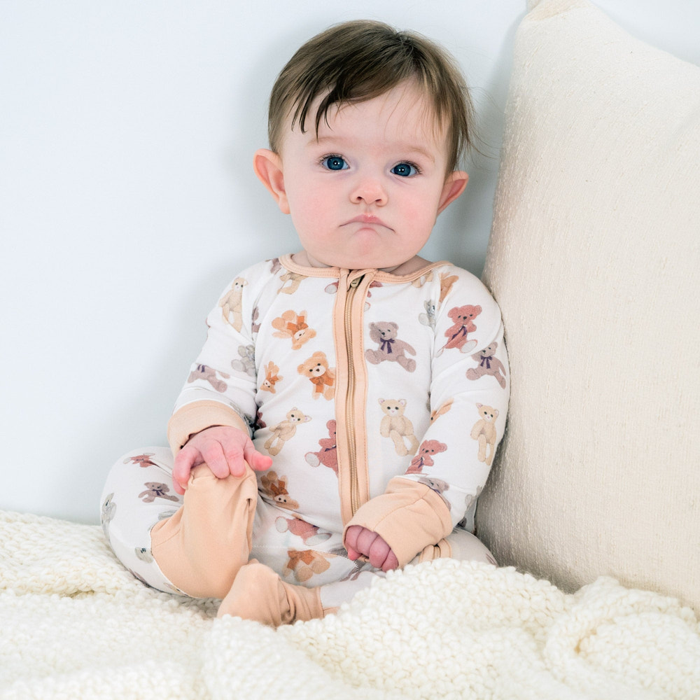 Bear Hugs Zipper One Piece Pajama
