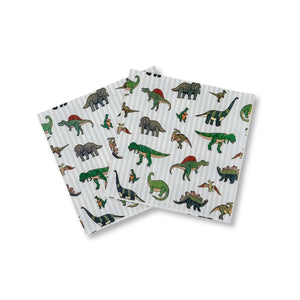 Dinosaur Beverage Napkins, 24 pack- Dino Party Decor