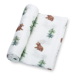 Cozy Bear Cub Baby Swaddle Blanket for comfortable and secure infant sleep. Perfect for newborns and infants.