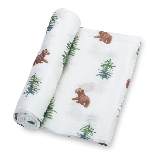 Cozy Bear Cub Baby Swaddle Blanket for comfortable and secure infant sleep. Perfect for newborns and infants.