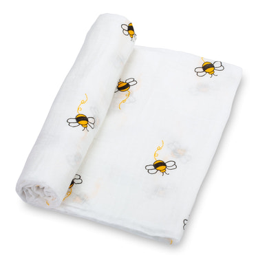 Bee Baby Muslin Swaddle Blanket - MOOGCO Baby