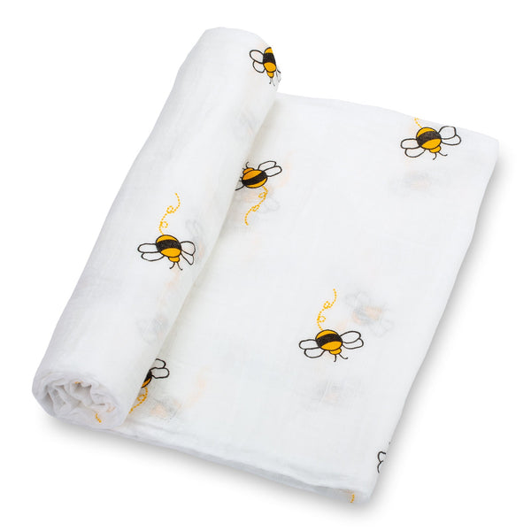 Bee Baby Muslin Swaddle Blanket