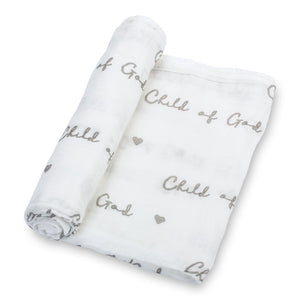Child of God Baby Muslin Swaddle Blanket