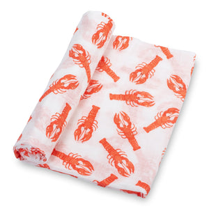 Lobster Sailboat - Baby Muslin Swaddle Blanket Set 3 Pack