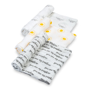 You're My Sunshine - Baby Muslin Swaddle Blanket Set 3 Pack