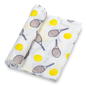 Love All Tennis Baby Muslin Swaddle Blanket