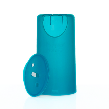 Flipping Holder TRAVEL - versatile food pouch and juice box holder for easy feeding on-the-go, fits in cup holders.