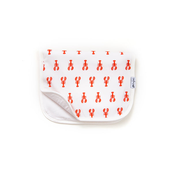 Maine Lobster Organic Burp Cloth