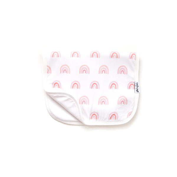 Pink Rainbow Organic Burp Cloth