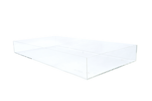 LELLOBABY™ 6mm Thick Acrylic Diaper Changing Tray - Premier Edition, Angle 2 view, perfect for stylish baby care.