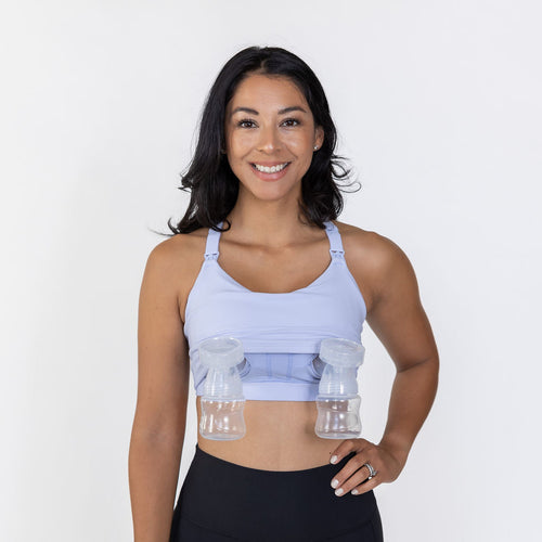 Cadence Nursing & Pumping Bra in angle 17, perfect for active moms seeking comfort and support while nursing.