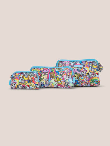 tokidoki Be Set 3-Piece Pouch Set for babies - 20th Anniversary Celebration design, colorful and fun accessories.