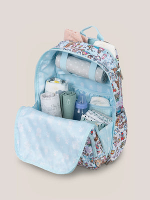 tokidoki Snow Day Zealous Backpack Diaper Bag — Ice Blue