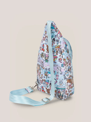 tokidoki Snow Day Crossbody Sling Diaper Bag — Ice Blue