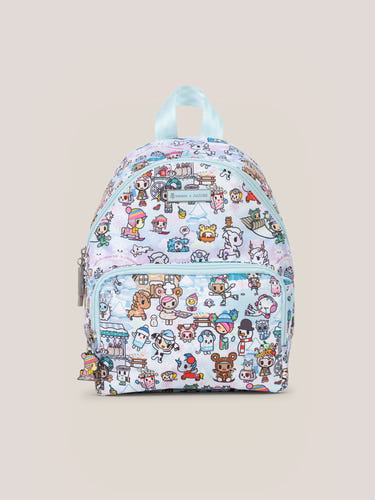 tokidoki Snow Day Everyday Mini Small Diaper Bag Backpack — Ice Blue - MOOGCO Baby