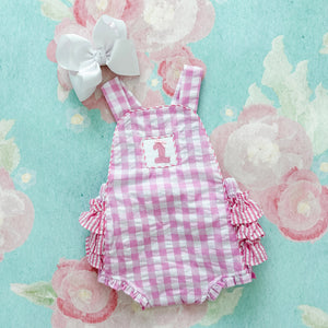 Pastel Pink First Birthday Bubble