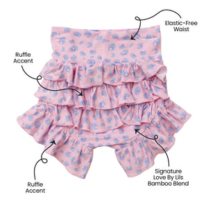 Lillian Leopard Bamboo Ruffle Bummies