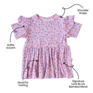 Lillian Leopard Bamboo Peplum Top