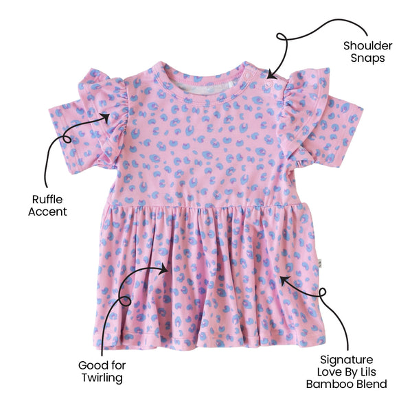 Lillian Leopard Bamboo Peplum Top