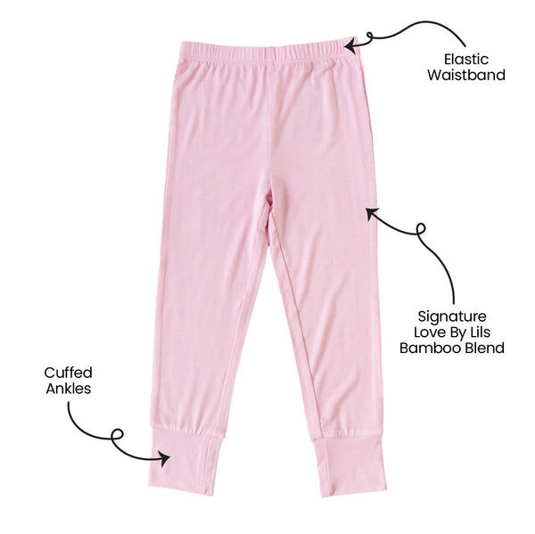 Lillian Pink Bamboo Leggings