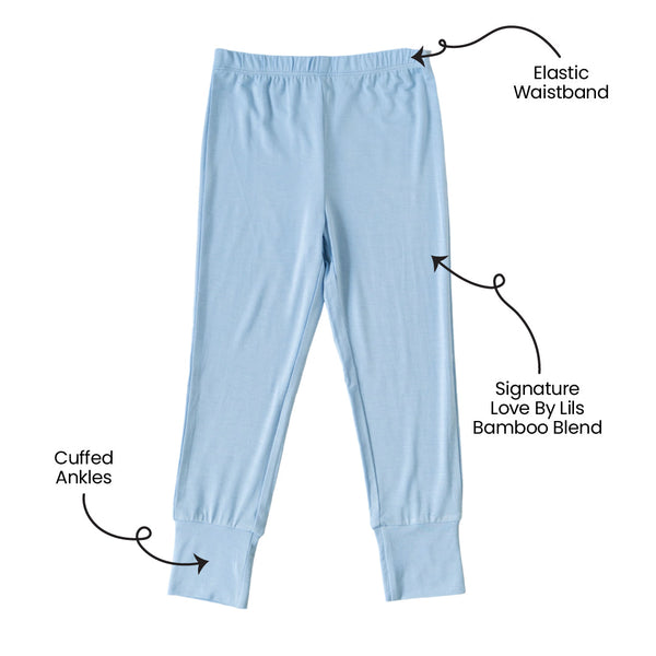 Lillian Trisomy 18 Blue Bamboo Leggings