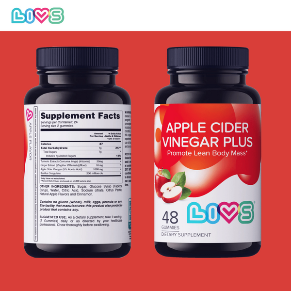 Apple Cider Vinegar Plus bottle at angle 5, showcasing its natural apple ingredients for health benefits.