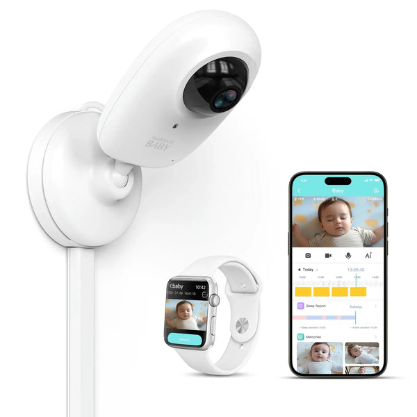 Look Look Baby -  Smart Baby Monitor - 1080P HD Camera, Smartwatch Connectivity - MOOGCO Baby