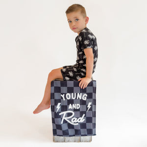 Bamboo Shorts Set | Palm Style Black