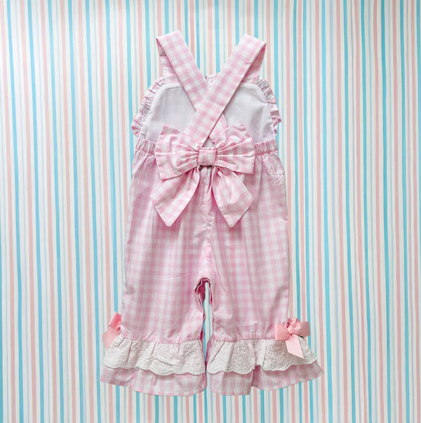 Girls Smocked First Birthday Longall - MOOGCO Baby