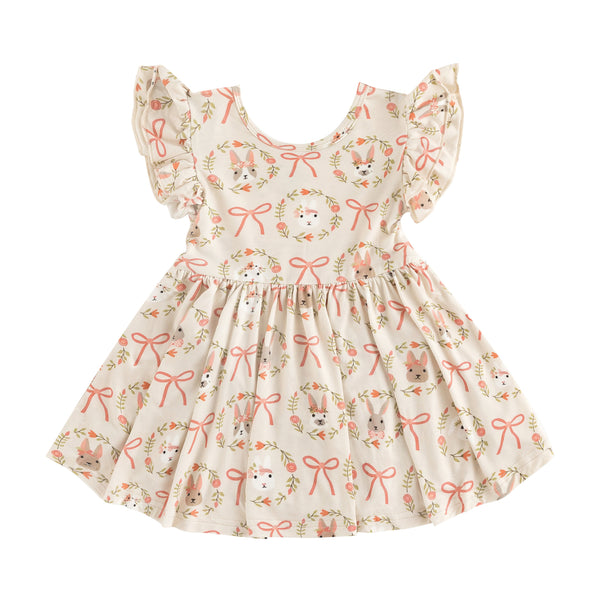 Bows & Bunnies (Twirl Dress)
